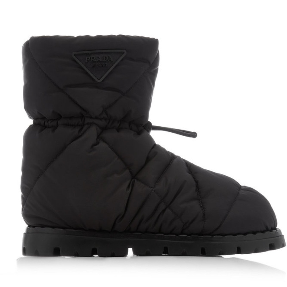 Prada Down-Quilted Nylon Ankle Boots